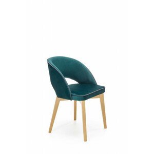 Čalouněná jídelní židle MARINO, tmavě zelená