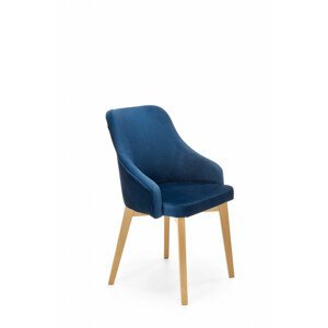Čalouněná jídelní židle TOLEDO 2, tmavě modrá