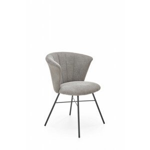 Čalouněná jídelní židle K459, šedá
