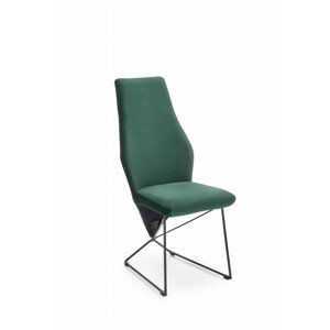 Čalouněná jídelní židle K485, zelená