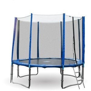 Premium Modrá trampolína 305 cm s ochrannou sítí + žebřík + krycí plachta