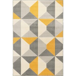Kusový koberec Novara 18241 272 šedožlutá (Varianta: 120 x 170 cm)