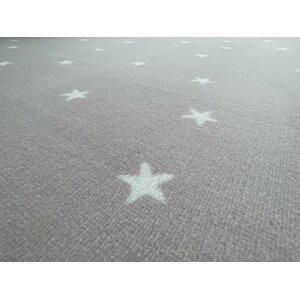 Dětský koberec Hvězdička růžová (Varianta: Kruh průměr 400 cm)