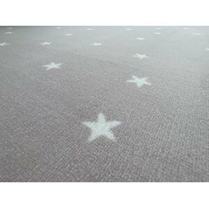 Dětský koberec Hvězdička růžová (Varianta: 1 m2 Hvězdička růžová BEZ obšití)