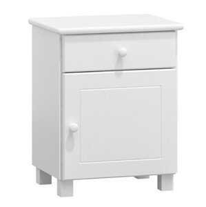 Noční stolek MEGA (Barva dřeva: Bílá)