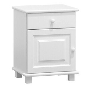 Noční stolek S6 (Barva dřeva: Bílá)