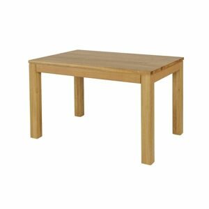 Jídelní stůl ST303, 120x77x80, dub (Délka: 80, Barva dřeva: Surová (bez moření), Hrana stolu: S5)