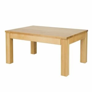 Konferenční stůl ST175, 100x50x70, buk (Délka: 70, Deska stolu: 4, Barva dřeva: Přírodní (lakovaná), Hrana stolu: S5)