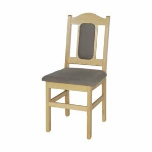 Čalouněná židle KT102, borovice (Potah: T16, Barva dřeva: Dub)