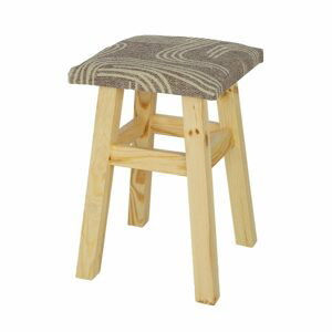 Čalouněná stolička NR114, v45, borovice (Potah: T16, Barva dřeva: Přírodní (lakovaná))