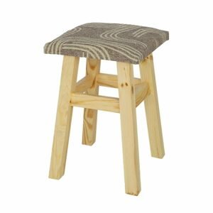 Čalouněná stolička NR114, v45, borovice (Potah: T16, Barva dřeva: Ořech)