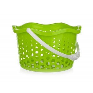 Košíček plastový závěsný 19 cm, zelený