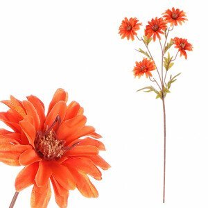 Kopretina, barva: terakota. Květina umělá. KN6142-TER