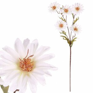 Kopretina, barva: bílá. Květina umělá. KN6142-WH, sada 12 ks