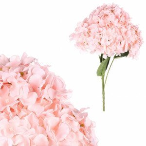 Hortenzie, barva: růžová. Květina umělá KN6149-PINK