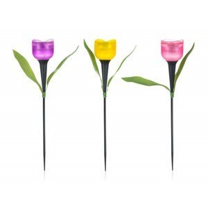 Lampa solární tulipán 30,5 cm, assort