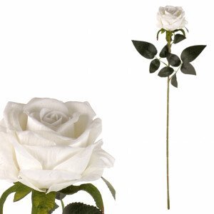 Růže, barva bílá, samet. KN6110 WT