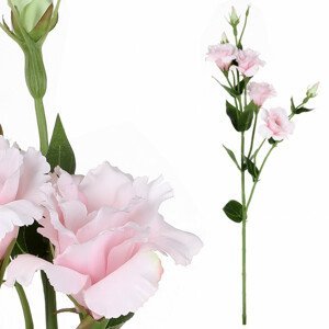Eustoma - umělá květina, barva růžová. KT7909 PINK, sada 4 ks