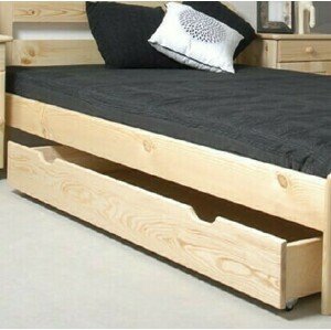 Úložný prostor pod postel 150 cm (Barva dřeva: Bílá)
