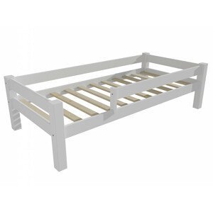 Dětská postel 8X8 01C se zábranou (Rozměr: 70 x 160 cm, Barva dřeva: barva bílá)