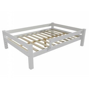 Dětská postel 8X8 01D se zábranou (Rozměr: 120 x 200 cm, Barva dřeva: barva bílá)