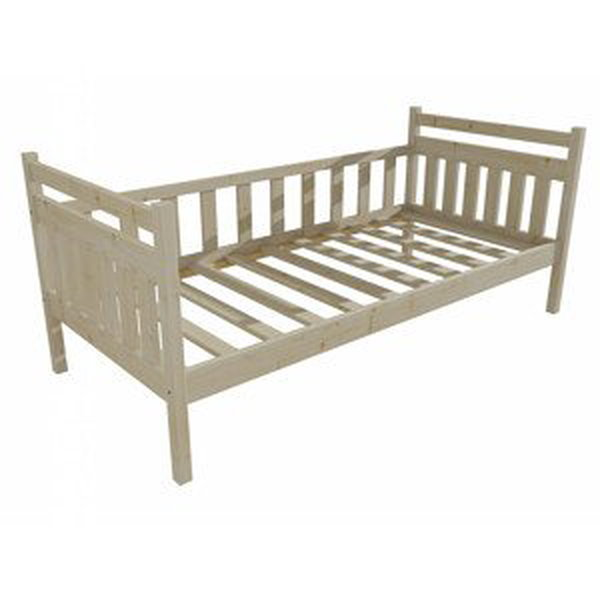 Dětská postel DP 003 (Rozměr: 90 x 170 cm, Barva dřeva: surové dřevo)