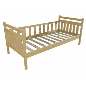 Dětská postel DP 003 (Rozměr: 70 x 160 cm, Barva dřeva: bezbarvý lak)