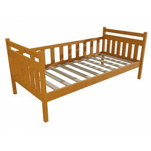 Dětská postel DP 003 (Rozměr: 70 x 160 cm, Barva dřeva: moření olše)