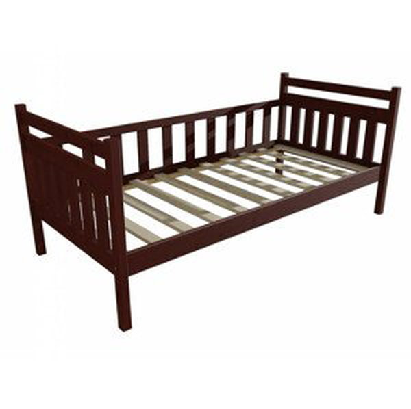 Dětská postel DP 003 (Rozměr: 70 x 160 cm, Barva dřeva: moření ořech)