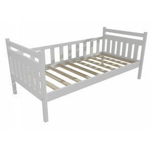 Dětská postel DP 003 (Rozměr: 70 x 160 cm, Barva dřeva: barva bílá)