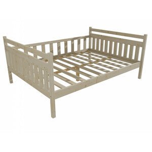 Dětská postel DP 003 XL (Rozměr: 120 x 200 cm, Barva dřeva: surové dřevo)