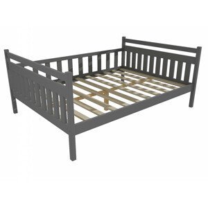 Dětská postel DP 003 XL (Rozměr: 140 x 200 cm, Barva dřeva: barva šedá)