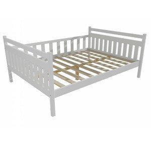 Dětská postel DP 003 XL (Rozměr: 120 x 200 cm, Barva dřeva: barva bílá)
