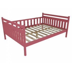 Dětská postel DP 003 XL (Rozměr: 140 x 200 cm, Barva dřeva: barva růžová)