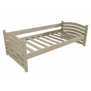 Dětská postel DP 004 (Rozměr: 70 x 160 cm, Barva dřeva: surové dřevo)