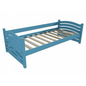 Dětská postel DP 004 (Rozměr: 70 x 160 cm, Barva dřeva: barva modrá)