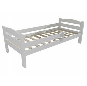 Dětská postel DP 005 se zábranou (Rozměr: 80 x 160 cm, Barva dřeva: barva bílá)