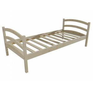 Dětská postel DP 006 (Rozměr: 70 x 160 cm, Barva dřeva: surové dřevo)