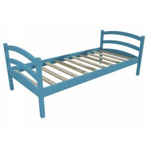 Dětská postel DP 006 (Rozměr: 70 x 160 cm, Barva dřeva: barva modrá)