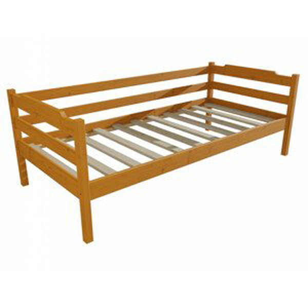 Dětská postel DP 007 (Rozměr: 80 x 160 cm, Barva dřeva: moření olše)