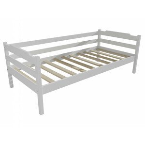 Dětská postel DP 007 (Rozměr: 90 x 200 cm, Barva dřeva: barva bílá)