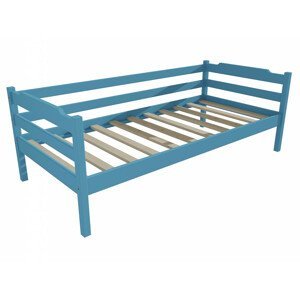 Dětská postel DP 007 (Rozměr: 90 x 190 cm, Barva dřeva: barva modrá)