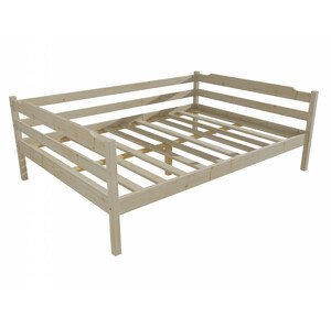 Dětská postel DP 007 XL (Rozměr: 120 x 200 cm, Barva dřeva: surové dřevo)
