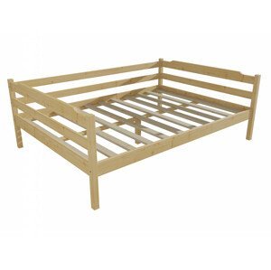 Dětská postel DP 007 XL (Rozměr: 120 x 200 cm, Barva dřeva: bezbarvý lak)