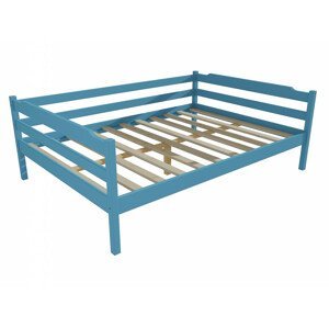 Dětská postel DP 007 XL (Rozměr: 120 x 200 cm, Barva dřeva: barva modrá)