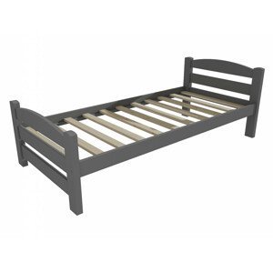 Dětská postel DP 008 (Rozměr: 90 x 200 cm, Barva dřeva: barva šedá)