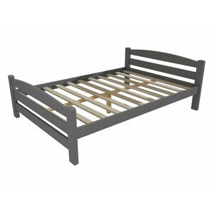 Dětská postel DP 008 XL (Rozměr: 120 x 200 cm, Barva dřeva: barva šedá)