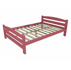Dětská postel DP 008 XL (Rozměr: 140 x 200 cm, Barva dřeva: barva růžová)