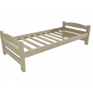 Dětská postel DP 009 (Rozměr: 70 x 160 cm, Barva dřeva: surové dřevo)