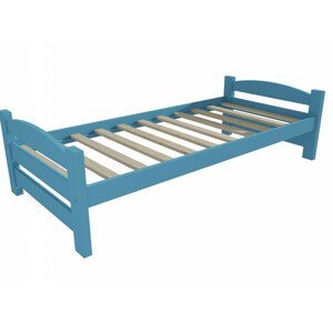 Dětská postel DP 009 (Rozměr: 70 x 160 cm, Barva dřeva: barva modrá)